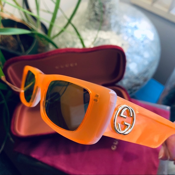 SOLD ⛔️Authentic GUCCI 52m Rect UNISEX Acetate sunglasses - Picture 3 of 11